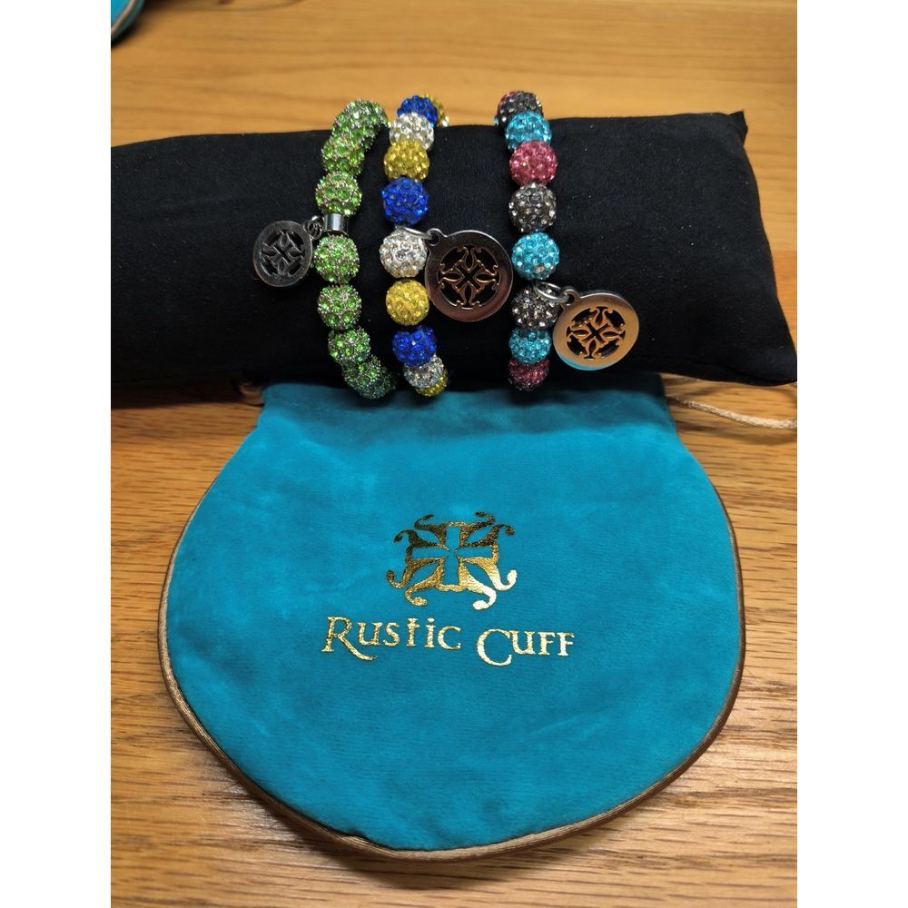 Rustic Cuff Bracelet‎ Lot Of 3